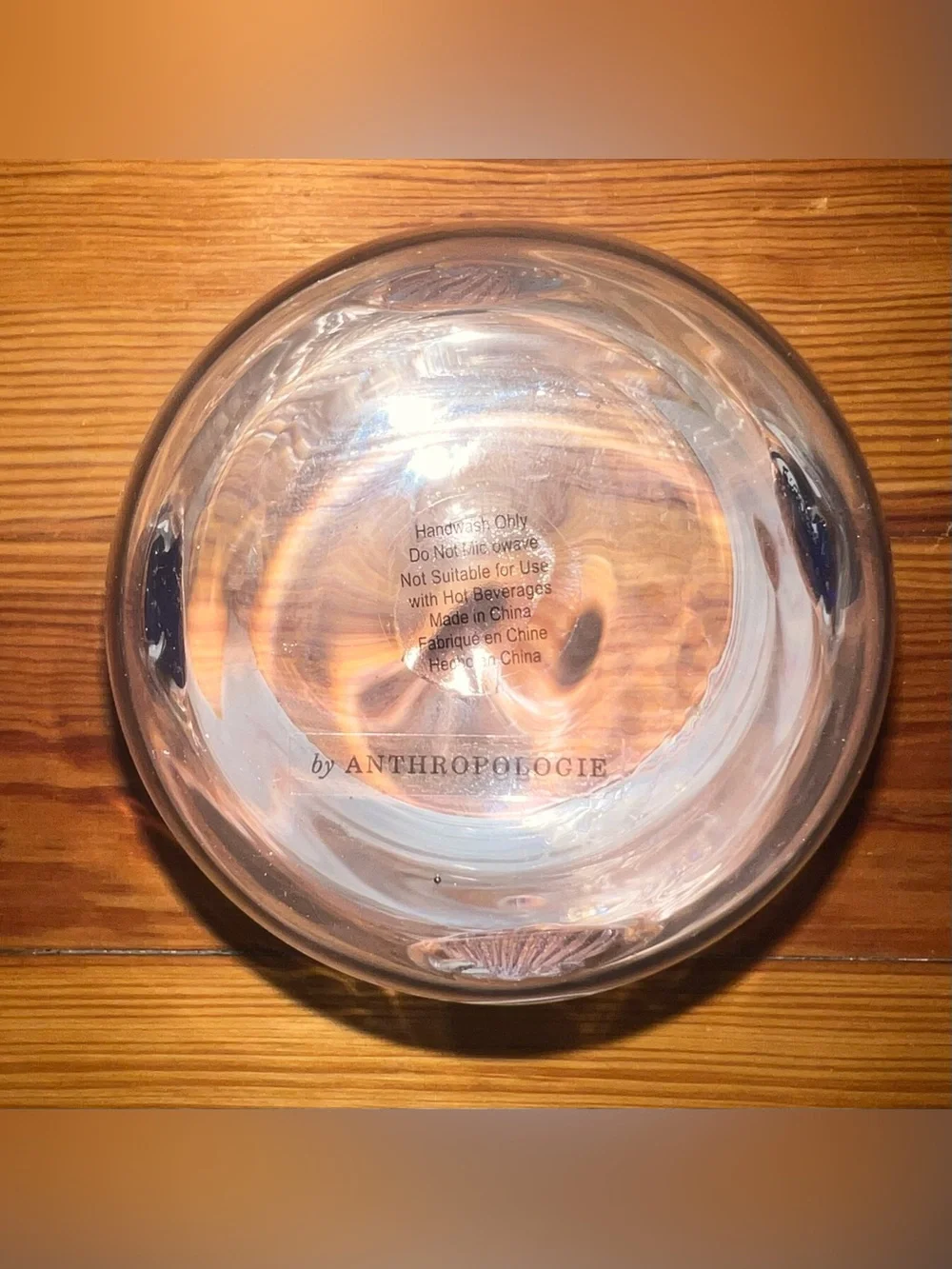 damaged ANTHROPOLOGIE Icon Seashell Glass